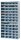 Gürkan Stahlschrank 110666 lichtgrau, blau 12 Fachböden 100,0 x 40,0 x 198,0 cm, aufgebaut, 1 St.