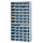 Gürkan Stahlschrank 110666 lichtgrau, blau 12 Fachböden 100,0 x 40,0 x 198,0 cm, aufgebaut, 1 St.
