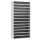 Gürkan Stahlschrank 110666 lichtgrau, blau 12 Fachböden 100,0 x 40,0 x 198,0 cm, aufgebaut, 1 St.