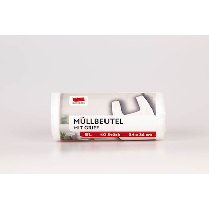 quickpack Müllbeutel 5,0 l weiß, 40 St.