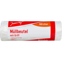 Jeden Tag Müllbeutel 50,0 l transparent, 20 St.