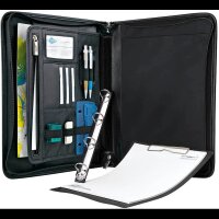 WEDO Ringbuchmappe Elegance Kunstfaser DIN A4 schwarz