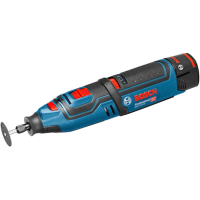 BOSCH Professional GRO 12V-35 Akku-Rotationsschneider 12,0 V, mit 2 Akkus