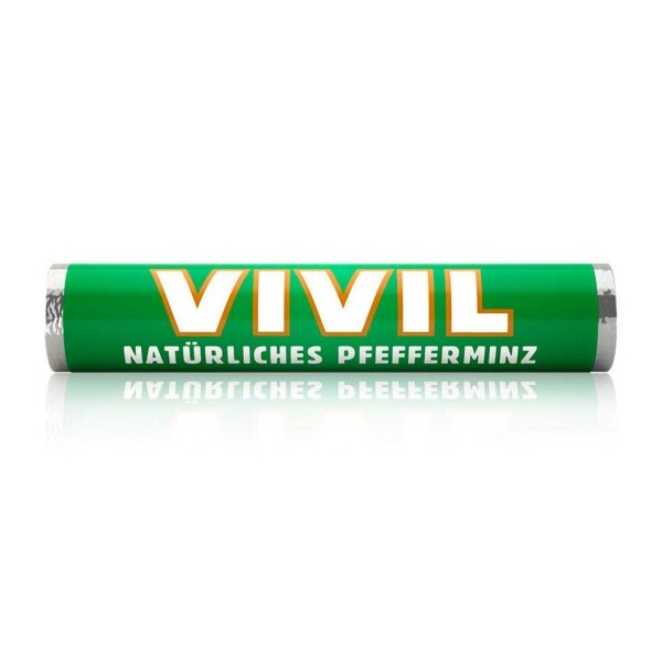 VIVIL® Pfefferminz mit Zucker Bonbons 28,0 g, 1 Rolle