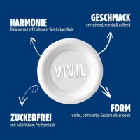 VIVIL® Pfefferminz ohne Zucker Bonbons 84,0 g, 3 Rollen