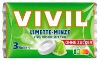 VIVIL® Limette-Minze ohne Zucker Bonbons 84,0 g, 3...