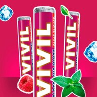 VIVIL® Waldfrucht-Minze ohne Zucker Bonbons 84,0 g, 3 Rollen
