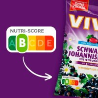 VIVIL® Schwarze Johannisbeere ohne Zucker Bonbons 33...