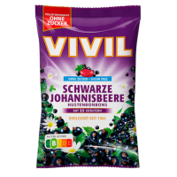VIVIL® Schwarze Johannisbeere ohne Zucker Bonbons 33 St./ 120,0 g, 1 Pack