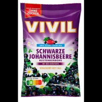 VIVIL® Schwarze Johannisbeere ohne Zucker Bonbons 33 St./ 120,0 g, 1 Pack