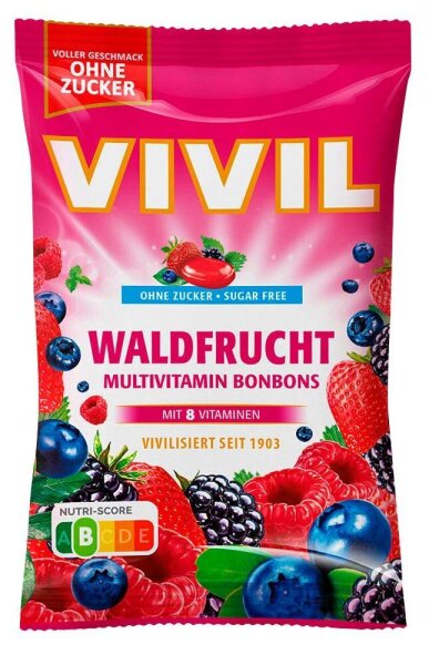 VIVIL® Waldfrucht Multivitamin Bonbons 33 St./ 120,0 g, 1 Pack