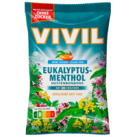 VIVIL® Eukalyptus-Menthol ohne Zucker Bonbons 33 St./ 120,0 g, 1 Pack