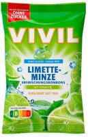 VIVIL® Limette-Minze ohne Zucker Bonbons 33 St./...