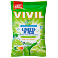 VIVIL® Limette-Minze ohne Zucker Bonbons 33 St./ 120,0 g, 1 Pack
