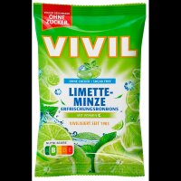 VIVIL® Limette-Minze ohne Zucker Bonbons 33 St./ 120,0 g, 1 Pack