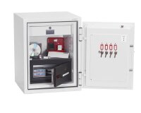 phoenix Tresor Data Combi mit Feuerschutz signalweiß 50,0 x 50,0 x 64,0 cm