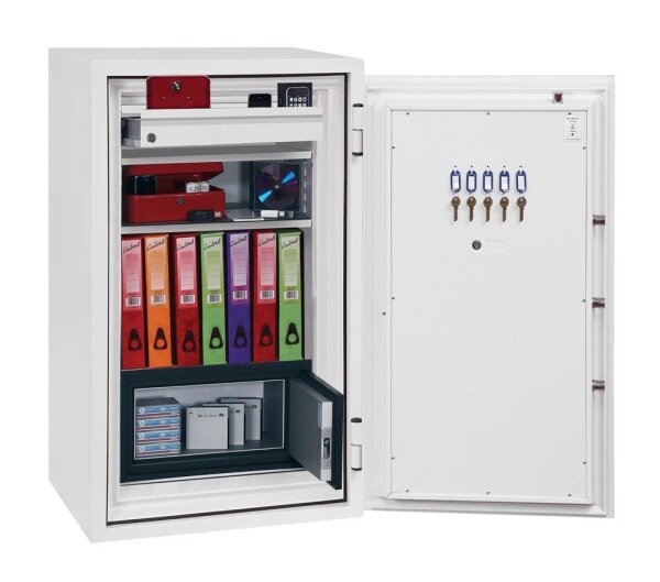 phoenix Tresor Data Combi mit Feuerschutz signalweiß 65,5 x 56,0 x 116,0 cm