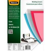 Fellowes Deckfolien für Bindemappen transparent, DIN...