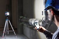 BOSCH Professional GLI 18V-1200 C LED Akku-Baustrahler blau