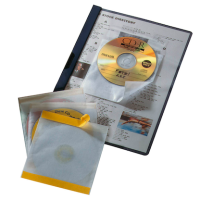 DURABLE 1er CD-/DVD-Hüllen selbstklebend FIX transparent, 10 St.