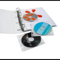 DURABLE 1er CD-/DVD-Hüllen Cover FILE abheftbar transparent, 10 St.