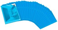 OXFORD Sichthüllen DIN A4 blau glatt 0,15 mm, 25 St.