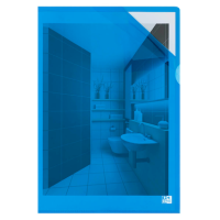 OXFORD Sichthüllen DIN A4 blau glatt 0,15 mm, 25 St.