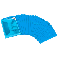 OXFORD Sichthüllen DIN A4 blau glatt 0,15 mm, 25 St.