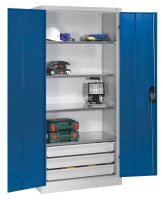 CP Stahlschrank 8921-503 S10135 lichtgrau, enzianblau 4...