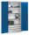 CP Stahlschrank 8921-503 S10135 lichtgrau, enzianblau 4 Fachböden 93,0 x 50,0 x 195,0 cm, aufgebaut, 1 St.