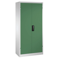 CP Stahlschrank 8921-503 S10136 lichtgrau, rededagrün 4 Fachböden 93,0 x 50,0 x 195,0 cm, aufgebaut, 1 St.