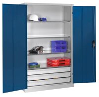 CP Stahlschrank 8931-503 S10422 lichtgrau, enzianblau 4...