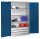 CP Stahlschrank 8931-503 S10422 lichtgrau, enzianblau 4 Fachböden 120,0 x 50,0 x 195,0 cm, aufgebaut, 1 St.