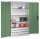CP Stahlschrank 8931-503 S10429 lichtgrau, rededagrün 4 Fachböden 120,0 x 50,0 x 195,0 cm, aufgebaut, 1 St.
