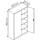 CP Stahlschrank 8931-503 S10429 lichtgrau, rededagrün 4 Fachböden 120,0 x 50,0 x 195,0 cm, aufgebaut, 1 St.