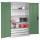 CP Stahlschrank 8931-503 S10429 lichtgrau, rededagrün 4 Fachböden 120,0 x 50,0 x 195,0 cm, aufgebaut, 1 St.
