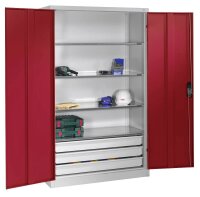 CP Stahlschrank 8931-503 S10428 lichtgrau, rubinrot 4...