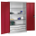CP Stahlschrank 8931-503 S10428 lichtgrau, rubinrot 4 Fachböden 120,0 x 50,0 x 195,0 cm, aufgebaut, 1 St.