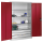 CP Stahlschrank 8931-503 S10428 lichtgrau, rubinrot 4 Fachböden 120,0 x 50,0 x 195,0 cm, aufgebaut, 1 St.