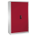CP Stahlschrank 8931-503 S10428 lichtgrau, rubinrot 4 Fachböden 120,0 x 50,0 x 195,0 cm, aufgebaut, 1 St.
