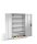 CP Stahlschrank 8932-503 S10238 lichtgrau 4 Fachböden 120,0 x 60,0 x 195,0 cm, aufgebaut, 1 St.