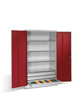 CP Stahlschrank 8932-503 S10243 lichtgrau, rubinrot 4...