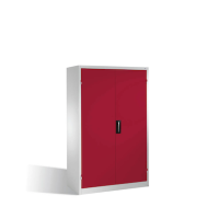 CP Stahlschrank 8932-503 S10243 lichtgrau, rubinrot 4 Fachböden 120,0 x 60,0 x 195,0 cm, aufgebaut, 1 St.
