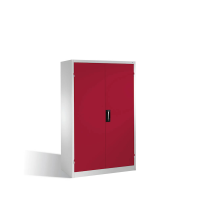 CP Stahlschrank 8932-503 S10243 lichtgrau, rubinrot 4 Fachböden 120,0 x 60,0 x 195,0 cm, aufgebaut, 1 St.