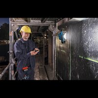 BOSCH Professional GLI 18V-2200 C LED Akku-Baustrahler blau