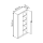 CP Stahlschrank 8920-052 S10202 lichtgrau 4 Fachböden 93,0 x 40,0 x 195,0 cm, aufgebaut, 1 St.