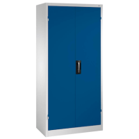 CP Stahlschrank 8920-052 S10203 lichtgrau, enzianblau 4 Fachböden 93,0 x 40,0 x 195,0 cm, aufgebaut, 1 St.