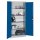 CP Stahlschrank 8920-052 S10203 lichtgrau, enzianblau 4 Fachböden 93,0 x 40,0 x 195,0 cm, aufgebaut, 1 St.