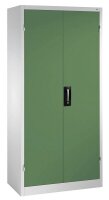 CP Stahlschrank 8920-052 S10204 lichtgrau, rededagrün 4 Fachböden 93,0 x 40,0 x 195,0 cm, aufgebaut, 1 St.
