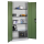 CP Stahlschrank 8920-052 S10204 lichtgrau, rededagrün 4 Fachböden 93,0 x 40,0 x 195,0 cm, aufgebaut, 1 St.